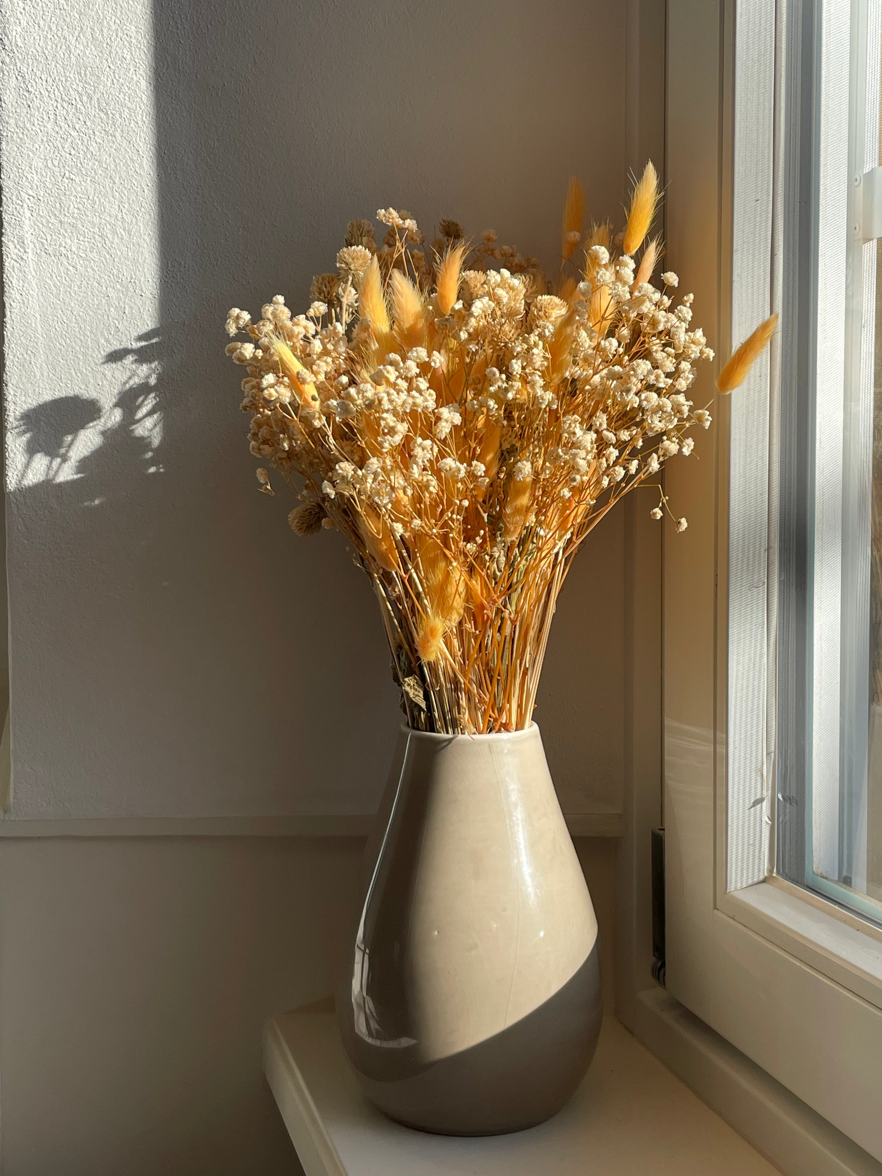 DIY Herbst Trockenblumen Strauß orange | Selfmade