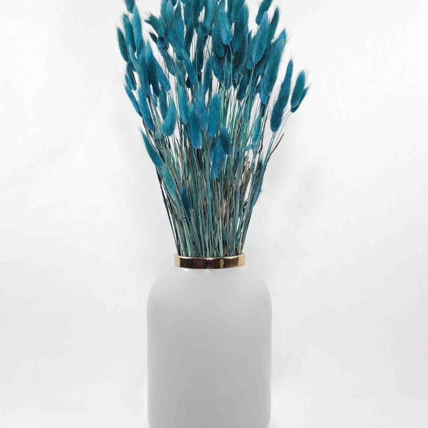 Trockenblume Lagurus petrolblau - somedayz